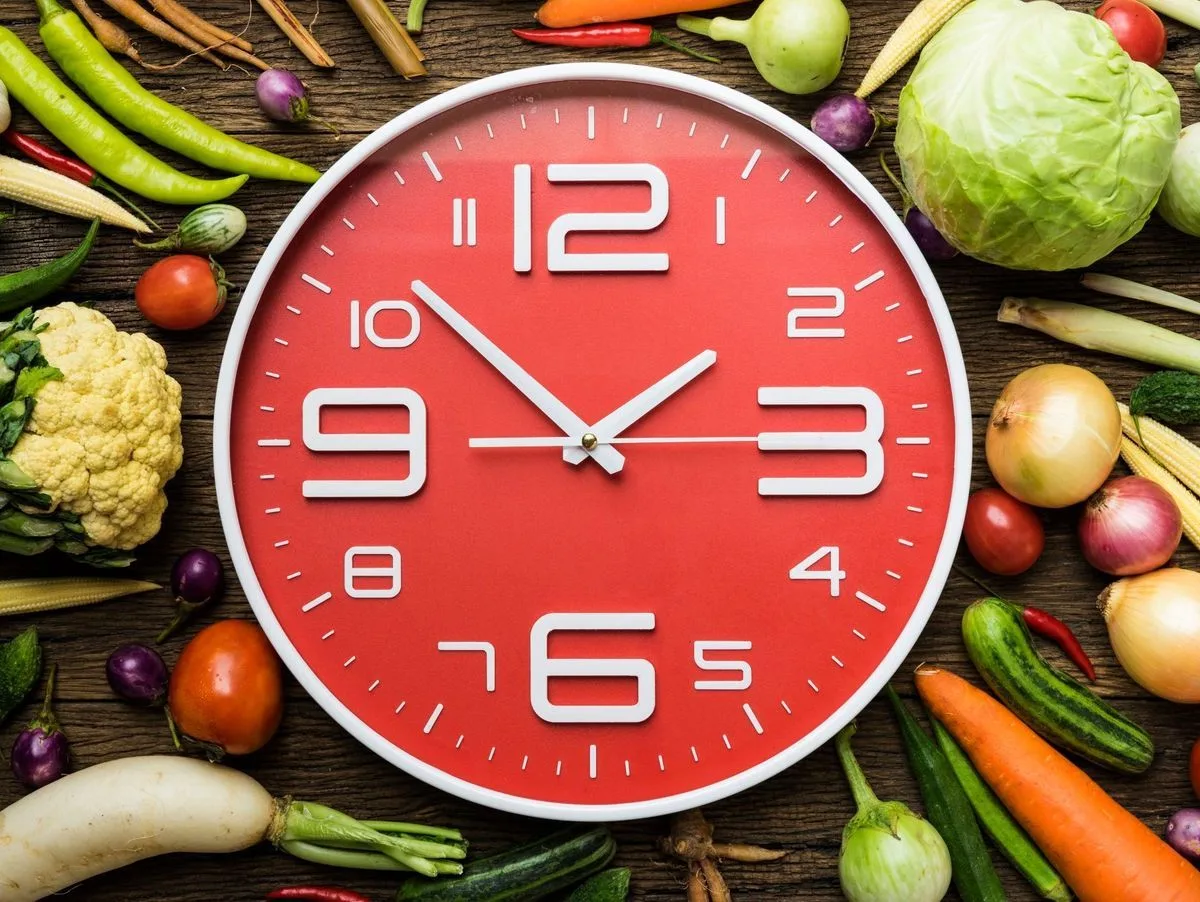 Chrono nutrition horloge légumes