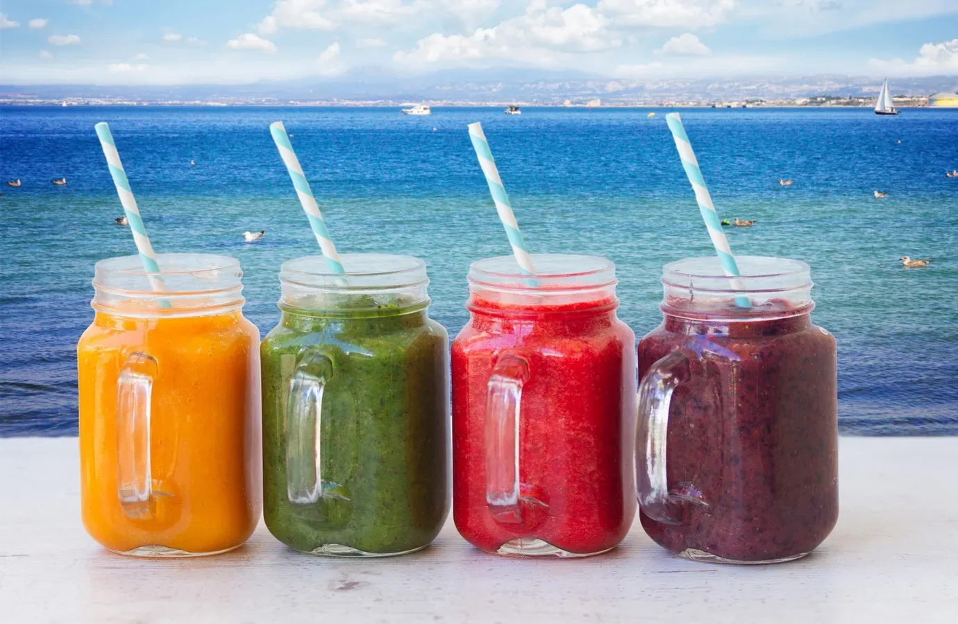 smoothie de plusieurs gouts