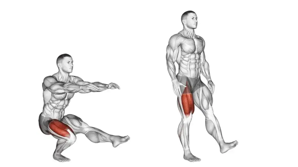 Pistol squat exercice au poids du corps
