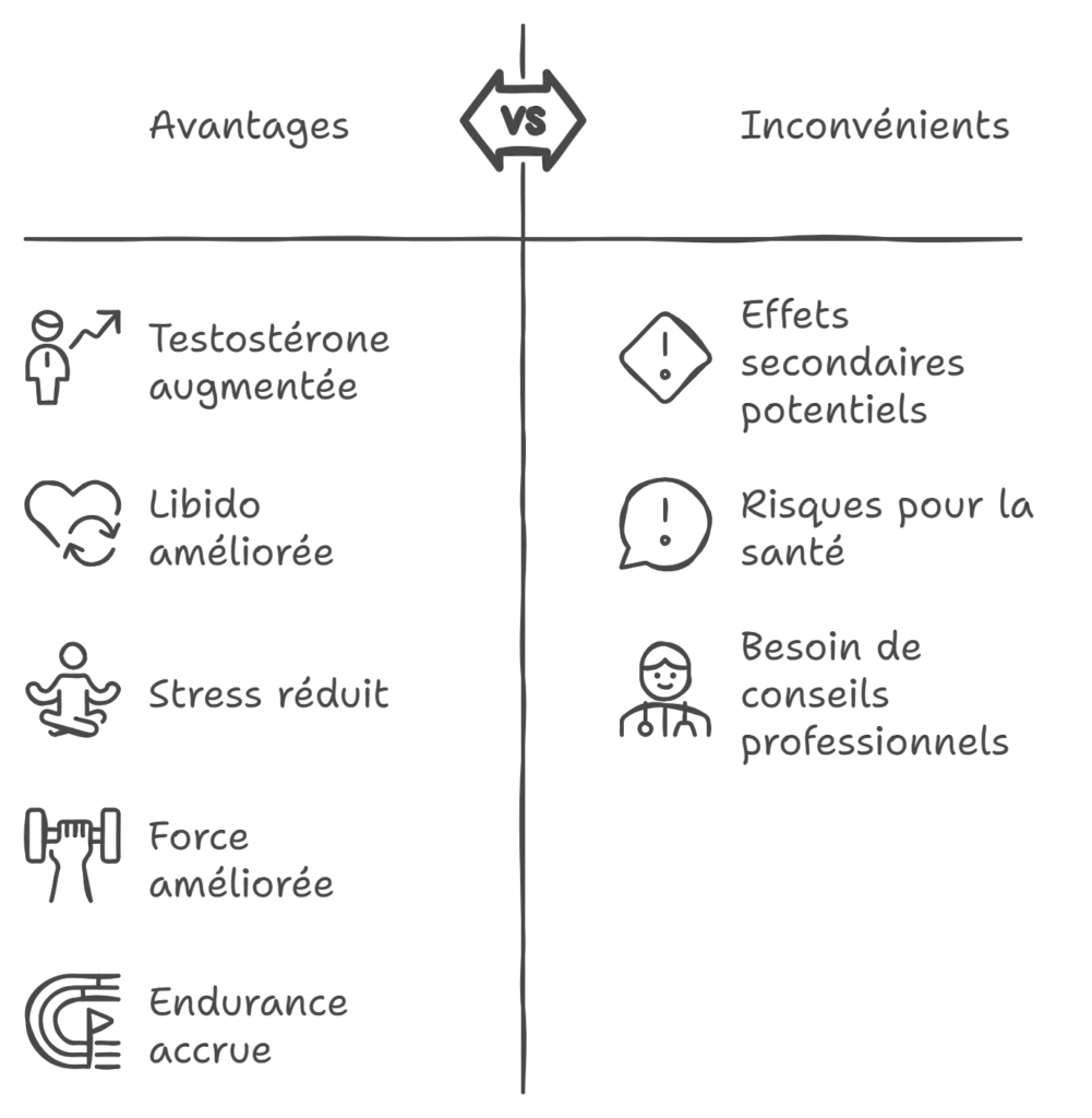 Tableau des avantages du Turkesterone