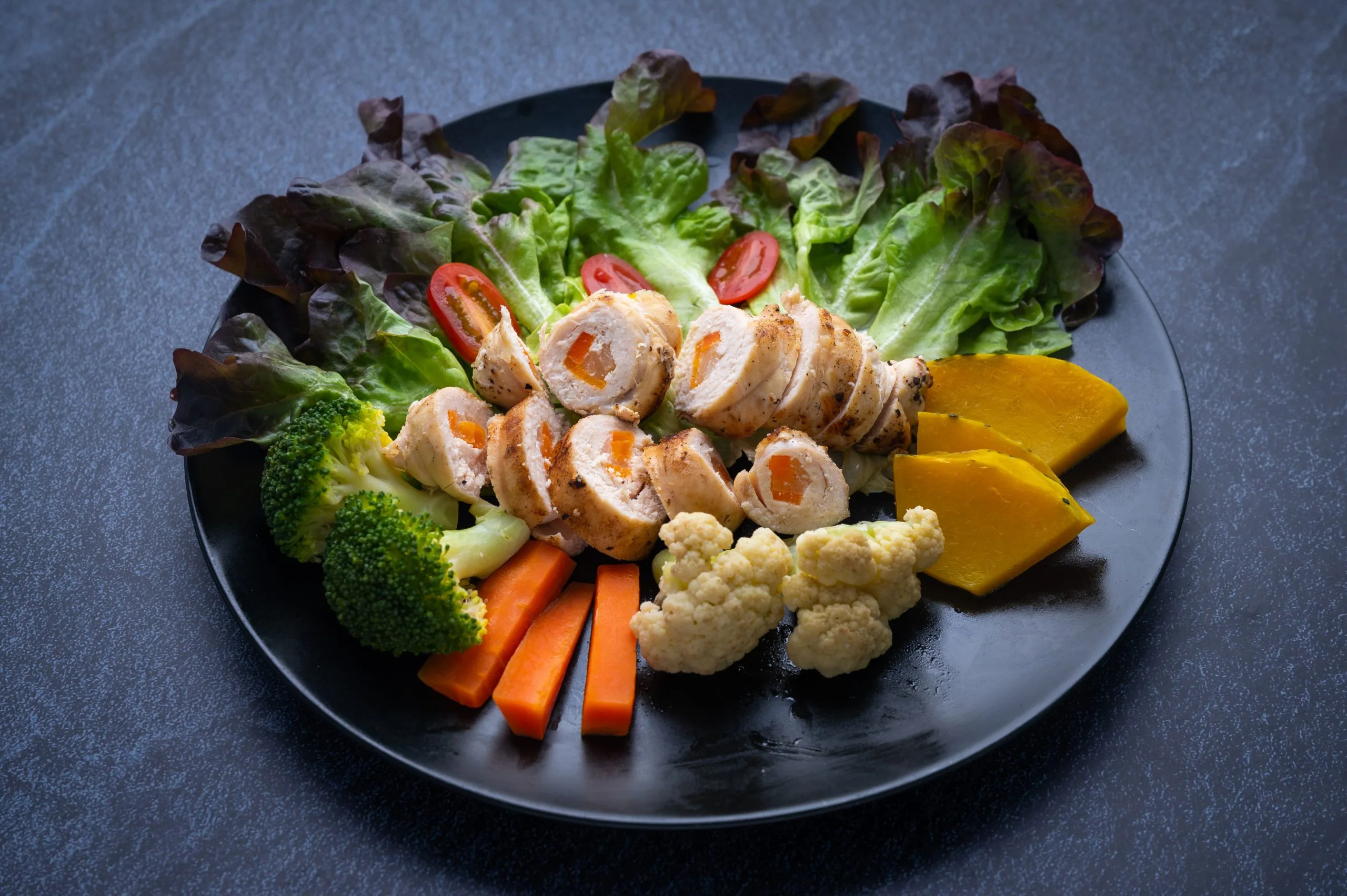 chrononutrition assiette complète de nourriture
